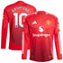 Marcus Rashford Manchester United 2024/2025 Home Long Sleeve Player Soccer Shirt - Red