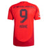 Harry Kane Bayern Munich  2024/2025 Home Player Soccer Shirt - Red