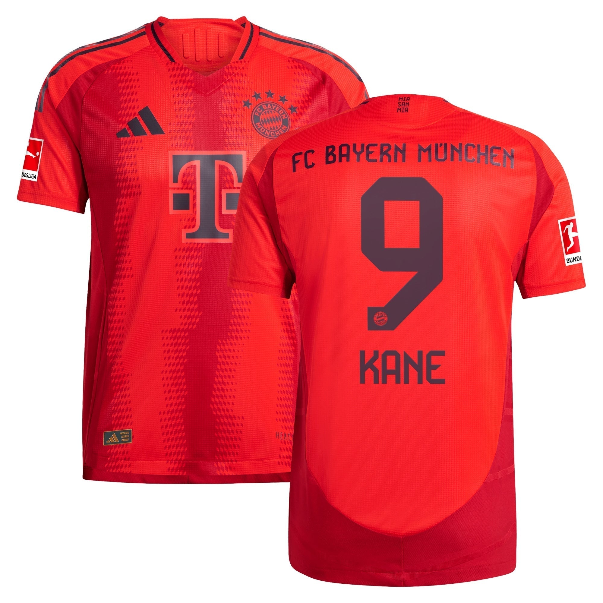 Harry Kane Bayern Munich  2024/2025 Home Player Soccer Shirt - Red