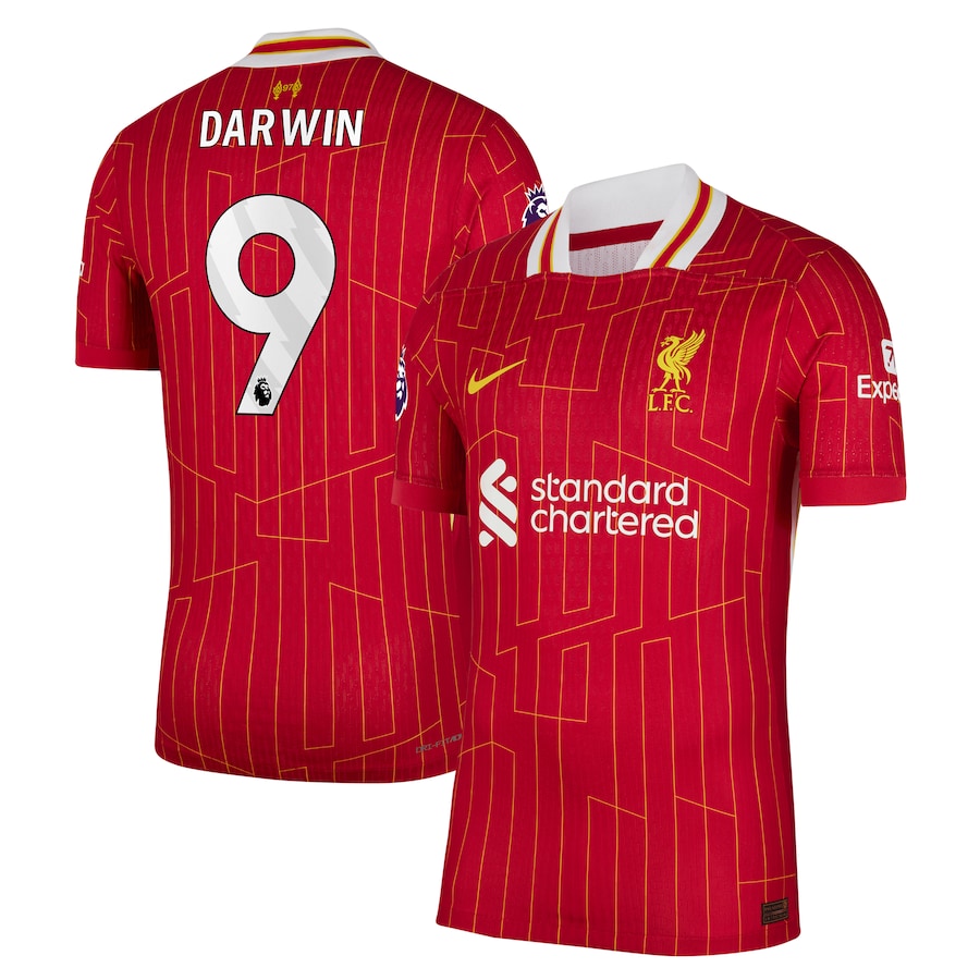 Darwin Núñez Liverpool 2024/2025 Home Player Soccer Shirt – Red