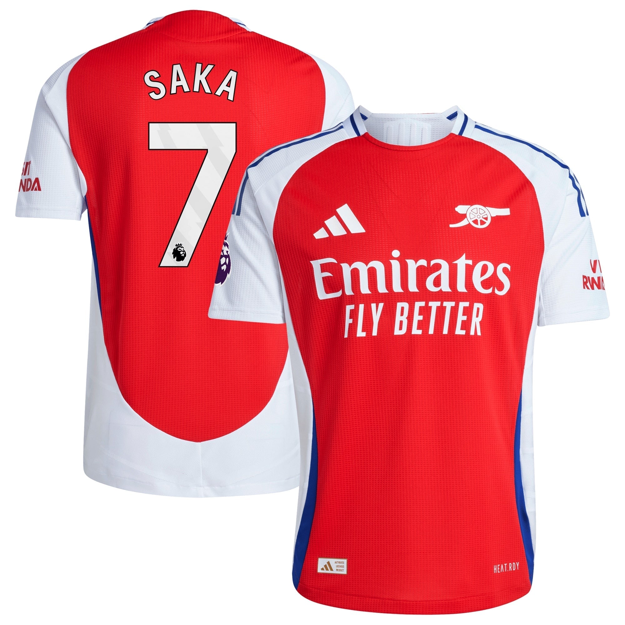 Bukayo Saka Arsenal  2024/2025 Home Player Soccer Shirt – Red
