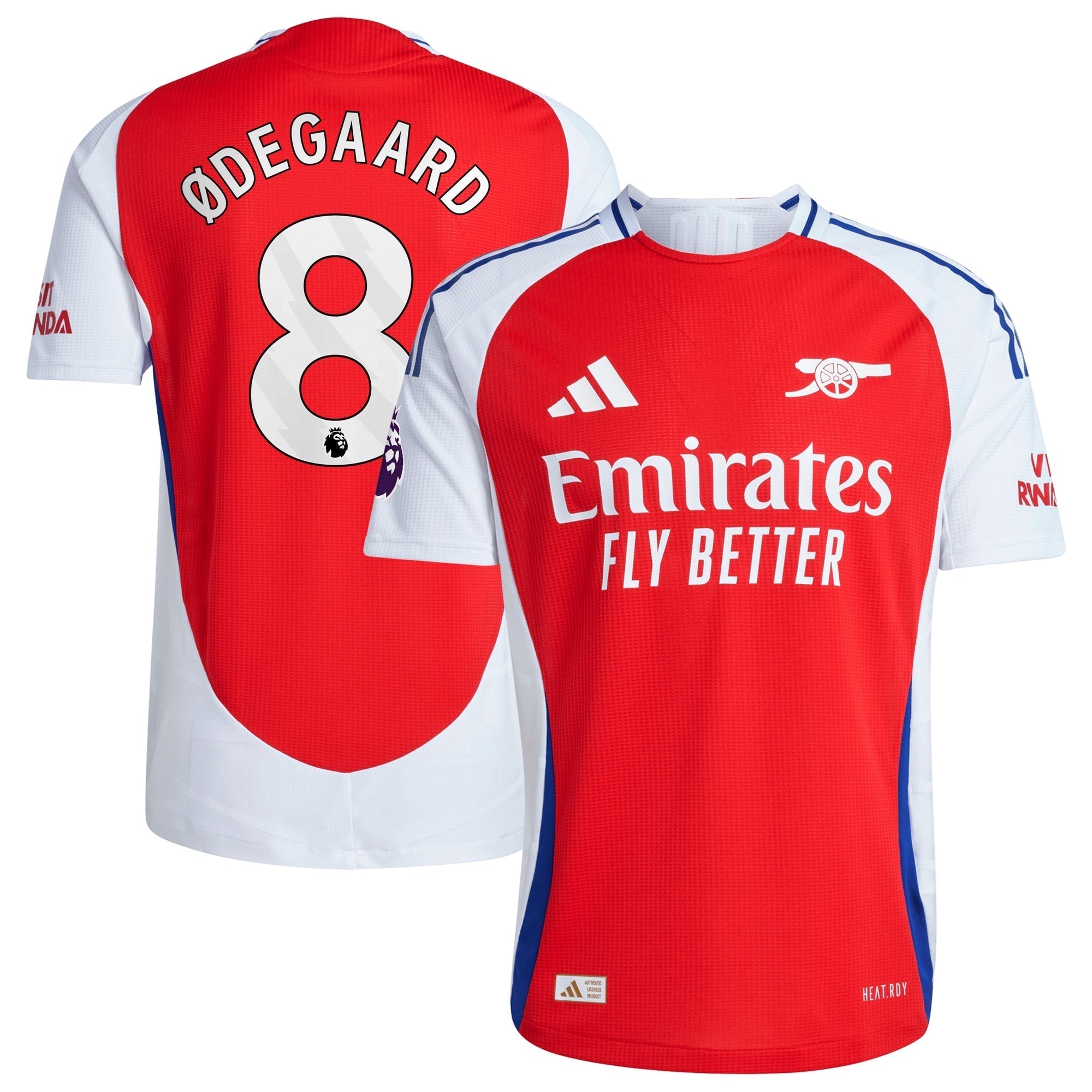 Martin Odegaard Arsenal  2024/2025 Home Player Soccer Shirt – Red
