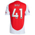 Declan Rice Arsenal  2024/2025 Home Player Soccer Shirt – Red