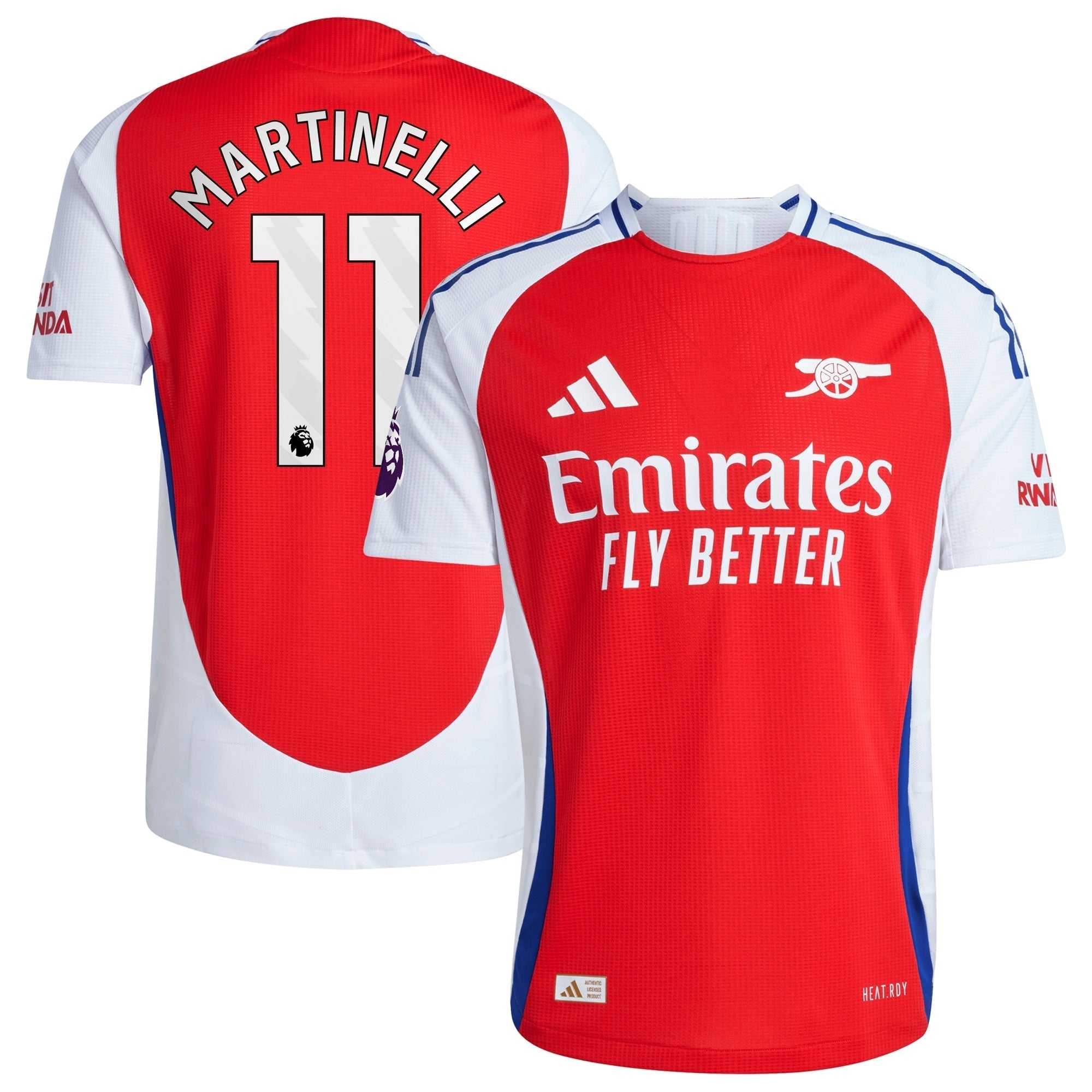 Gabriel Martinelli Arsenal  2024/2025 Home Player Soccer Shirt – Red