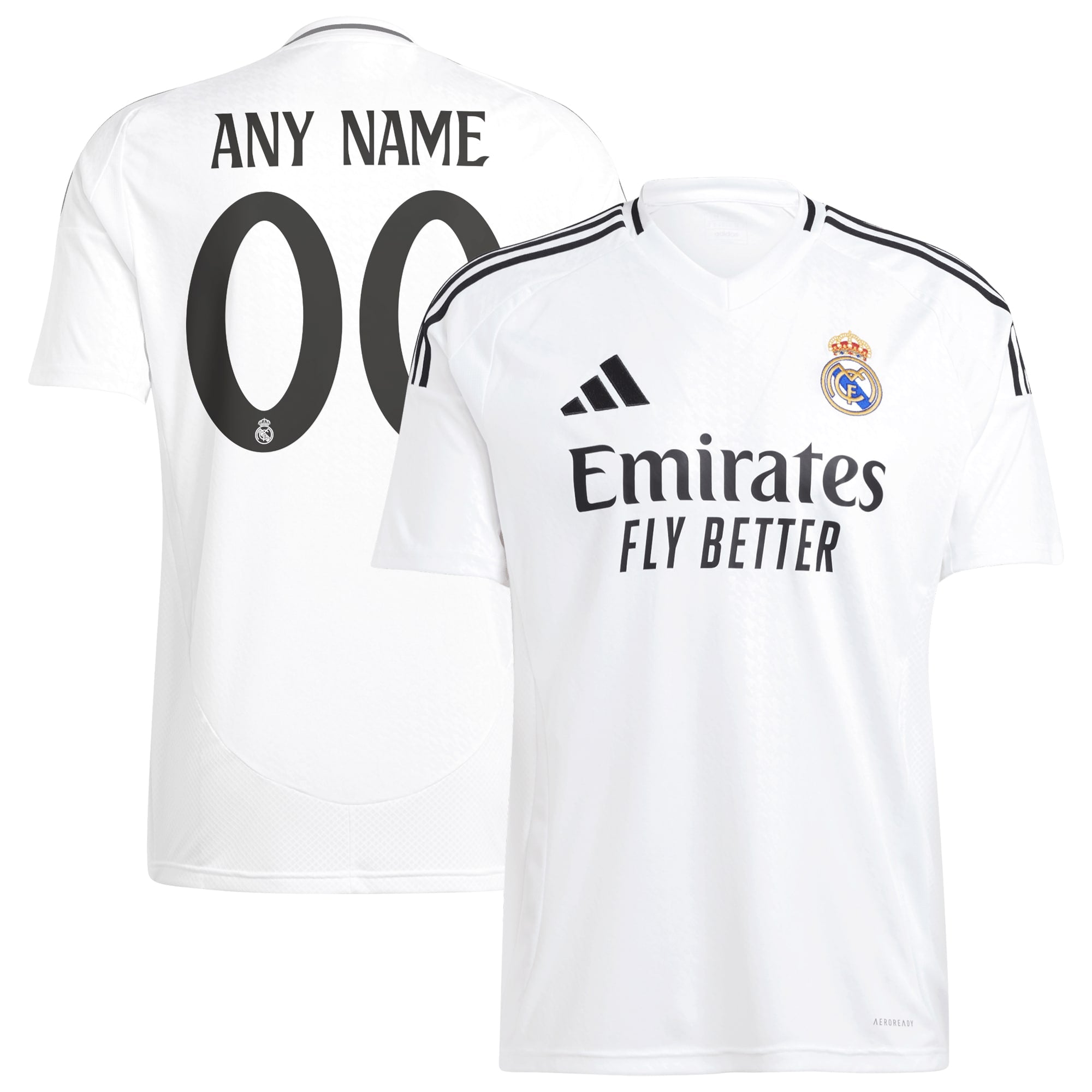 All Players Real Madrid  2024/2025 Home Customized Soccer Shirt - White