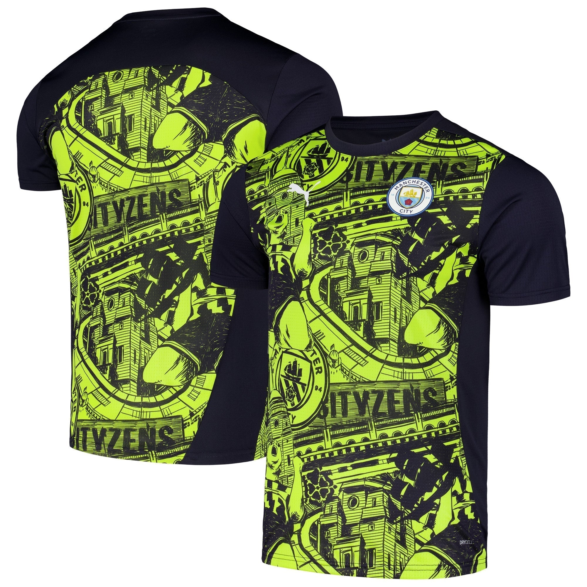 Manchester City 2024/25 Pre-Match Soccer Shirt - Black