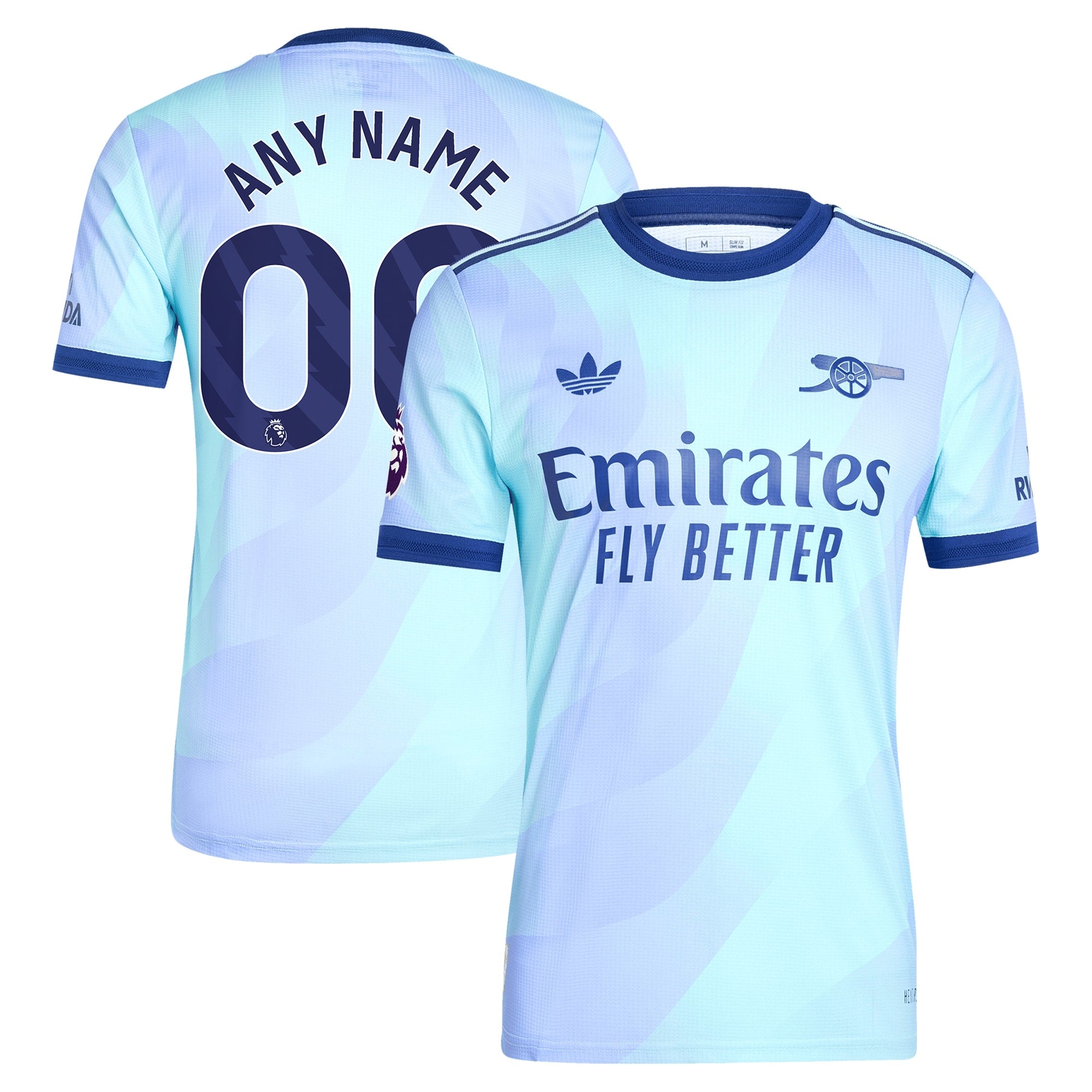 Arsenal 2024/25 Third Customized Soccer Shirt - Aqua