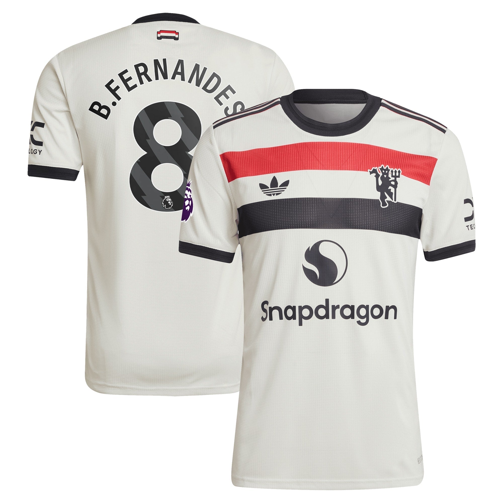 Bruno Fernandes Manchester United 2024/25 Third Soccer Shirt - Cream