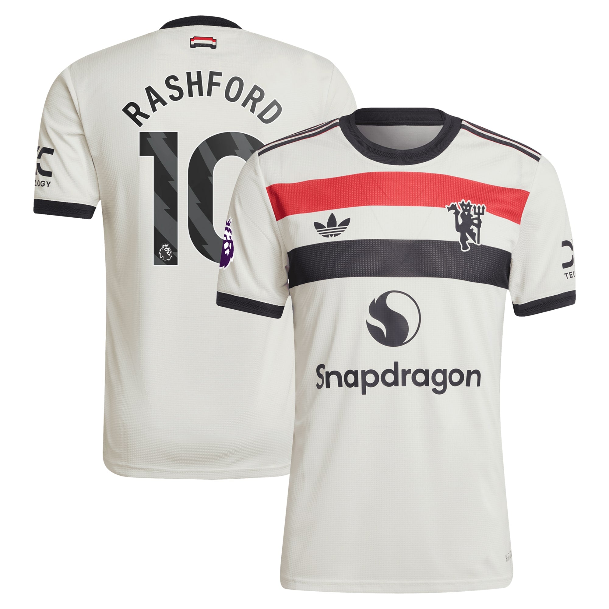 Marcus Rashford Manchester United 2024/25 Third Soccer Shirt - Cream