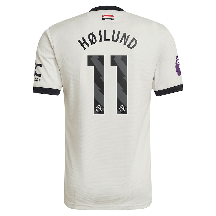 Rasmus Højlund Manchester United 2024/25 Third Soccer Shirt - Cream