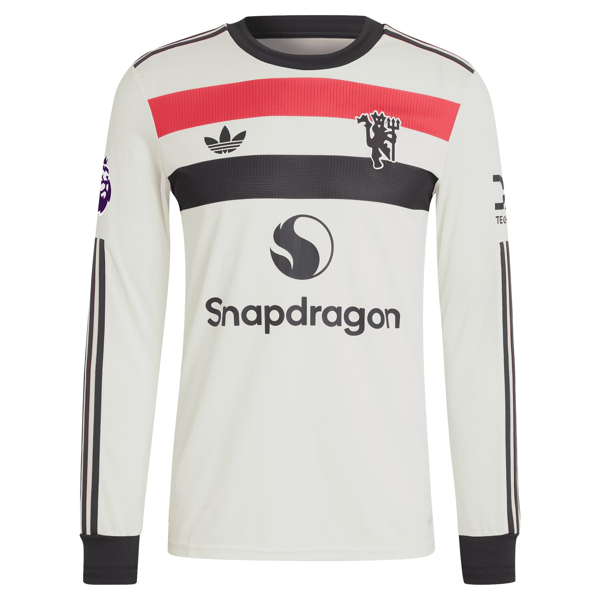 Bruno Fernandes Manchester United 2024/25 Third Long Sleeve Soccer Shirt - Cream
