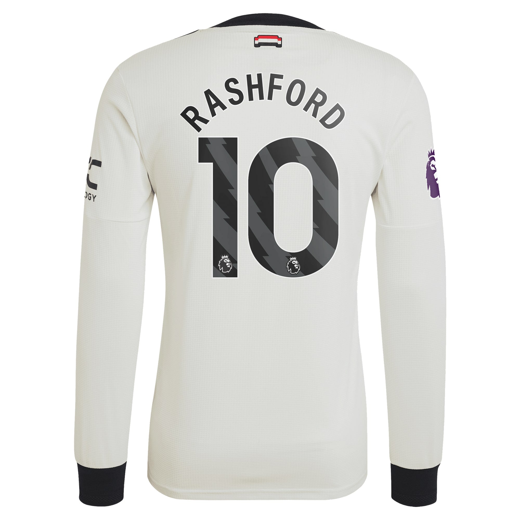 Marcus Rashford Manchester United 2024/25 Third Long Sleeve Soccer Shirt - Cream