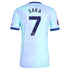 Bukayo Saka Arsenal 2024/25 Third Player Soccer Shirt - Aqua