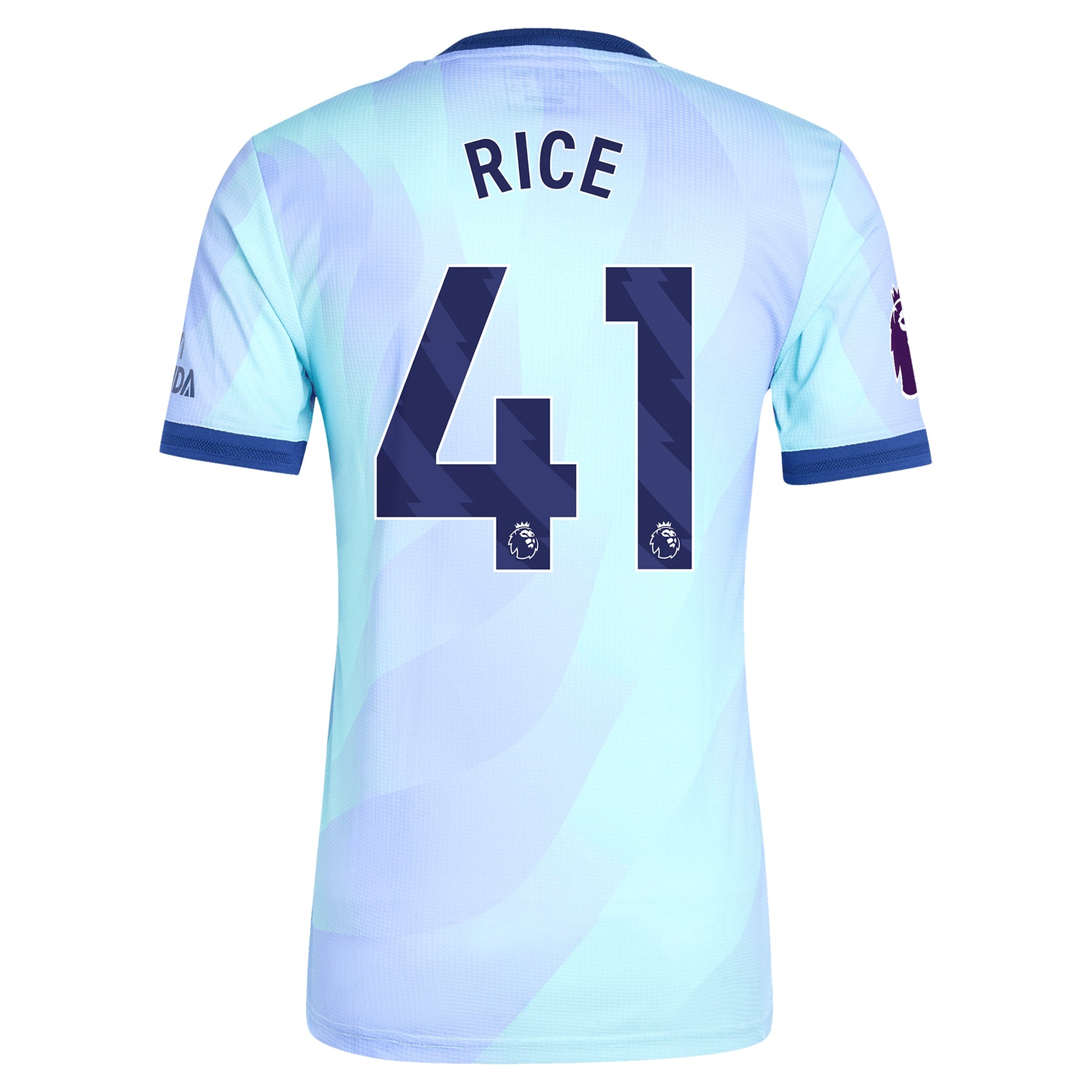 Declan Rice Arsenal 2024/25 Third Player Soccer Shirt - Aqua