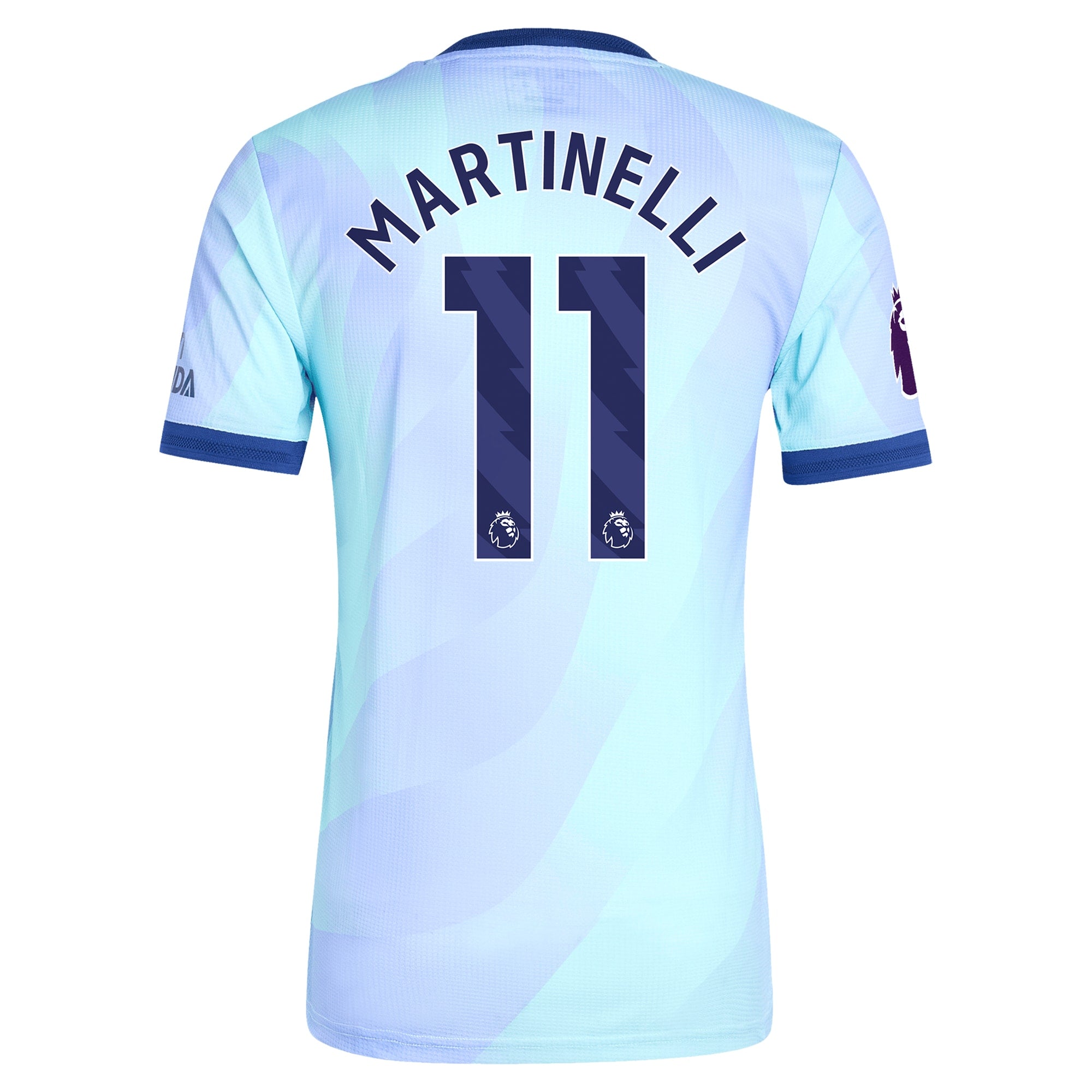 Gabriel Martinelli Arsenal 2024/25 Third Player Soccer Shirt - Aqua