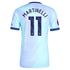 Gabriel Martinelli Arsenal 2024/25 Third Player Soccer Shirt - Aqua