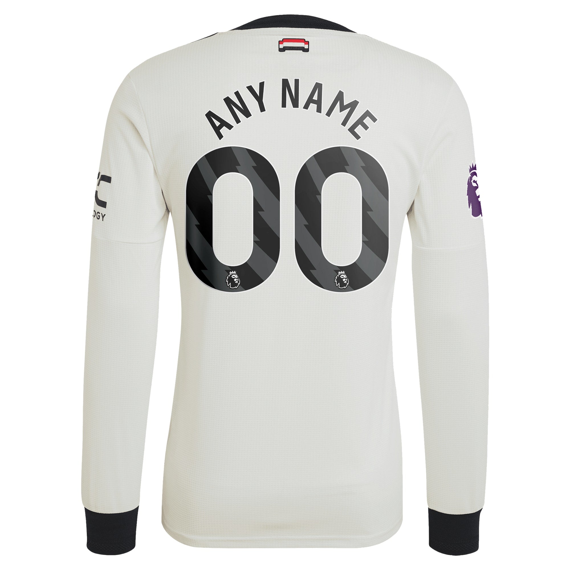 Manchester United 2024/25 Third Custom Long Sleeve Soccer Shirt - Cream