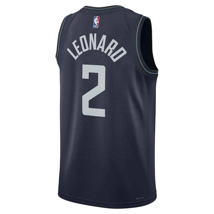 Kawhi Leonard LA Clippers  Unisex 2023/24 Swingman Shirt - Navy - City Edition