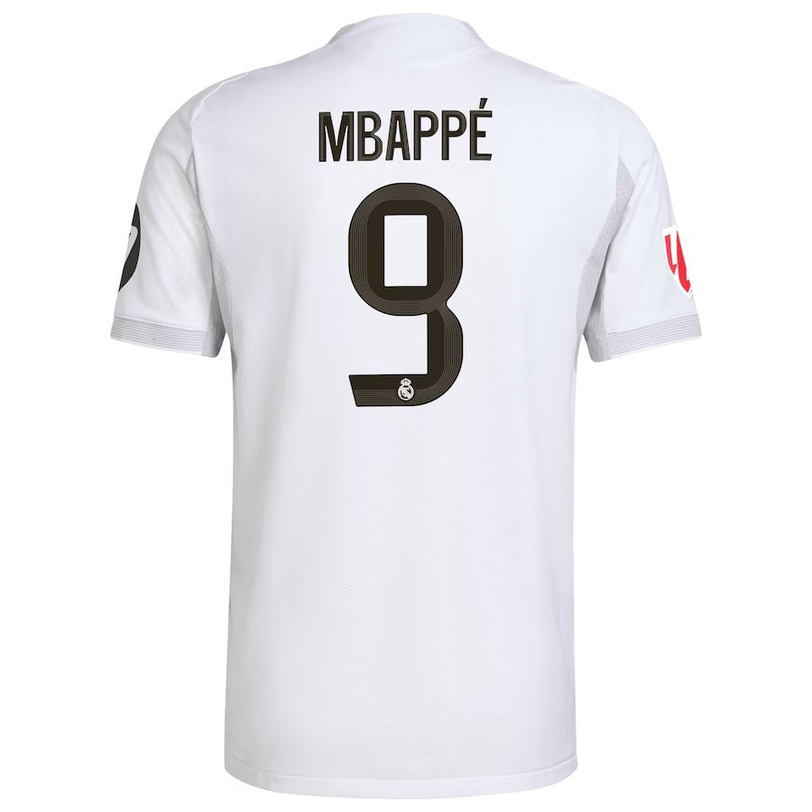 Kylian Mbappé Real Madrid 2025/26 Home Soccer Shirt - White