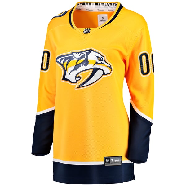 Hygo Shirts Fanatics Women's Nashville Predators Home Breakaway Custom Jersey