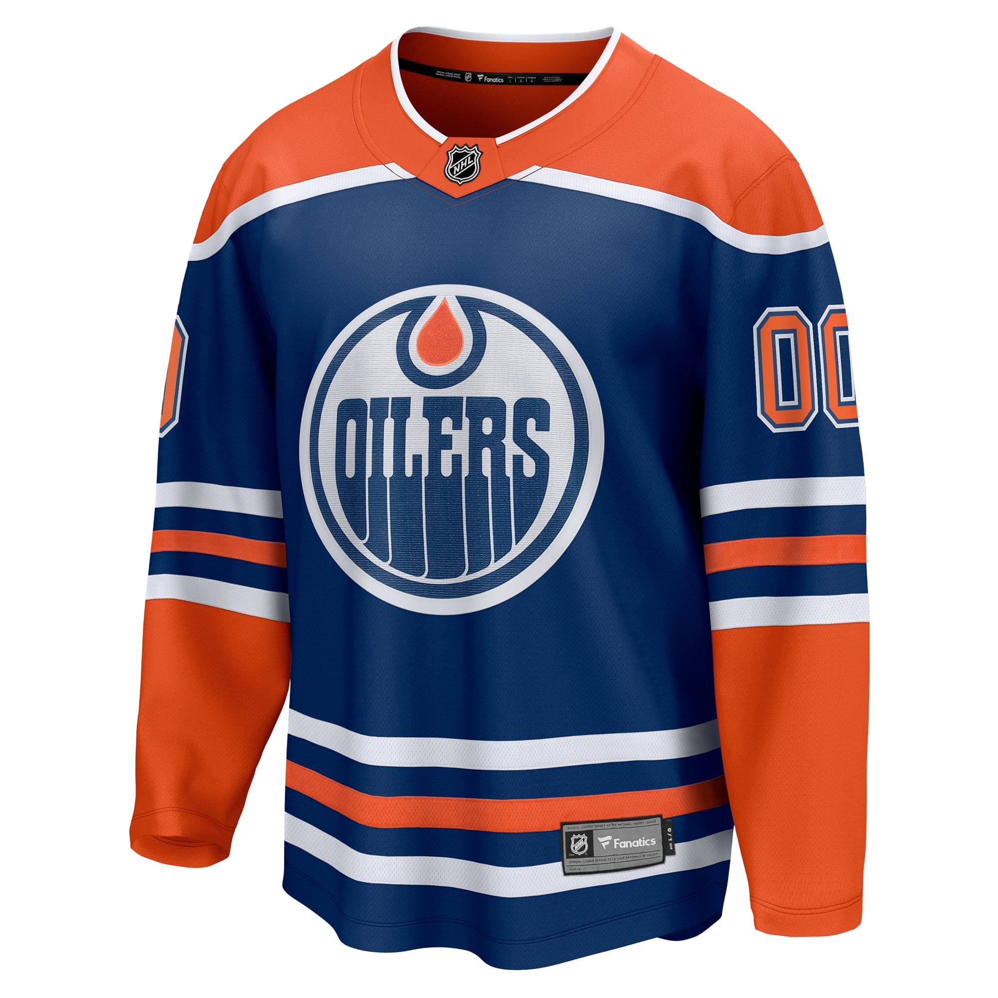 Hygo Shirts Edmonton Oilers Fanatics Home Breakaway Custom Jersey