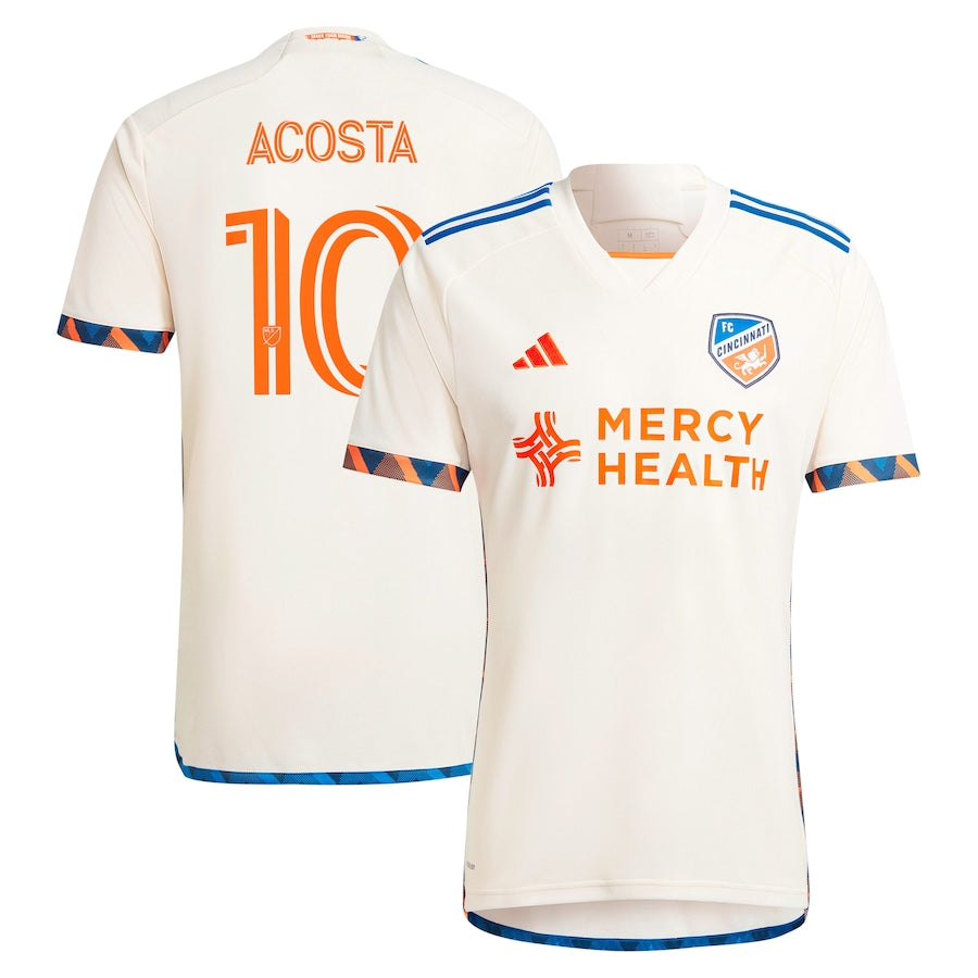 Luciano Acosta FC Cincinnati  2024 The Canvas Kit Player Soccer Shirt - White
