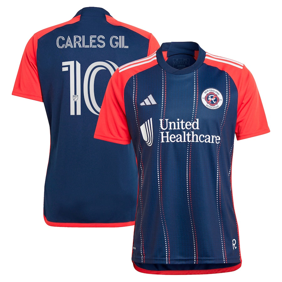 Carles Gil New England Revolution  2024 Boston Tea Party Player Soccer Shirt – Navy