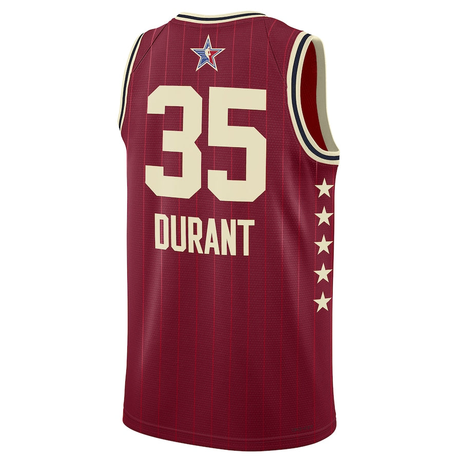 Kevin Durant Jordan Brand Unisex 2024 NBA All-Star Game Swingman Soccer Shirt - Crimson