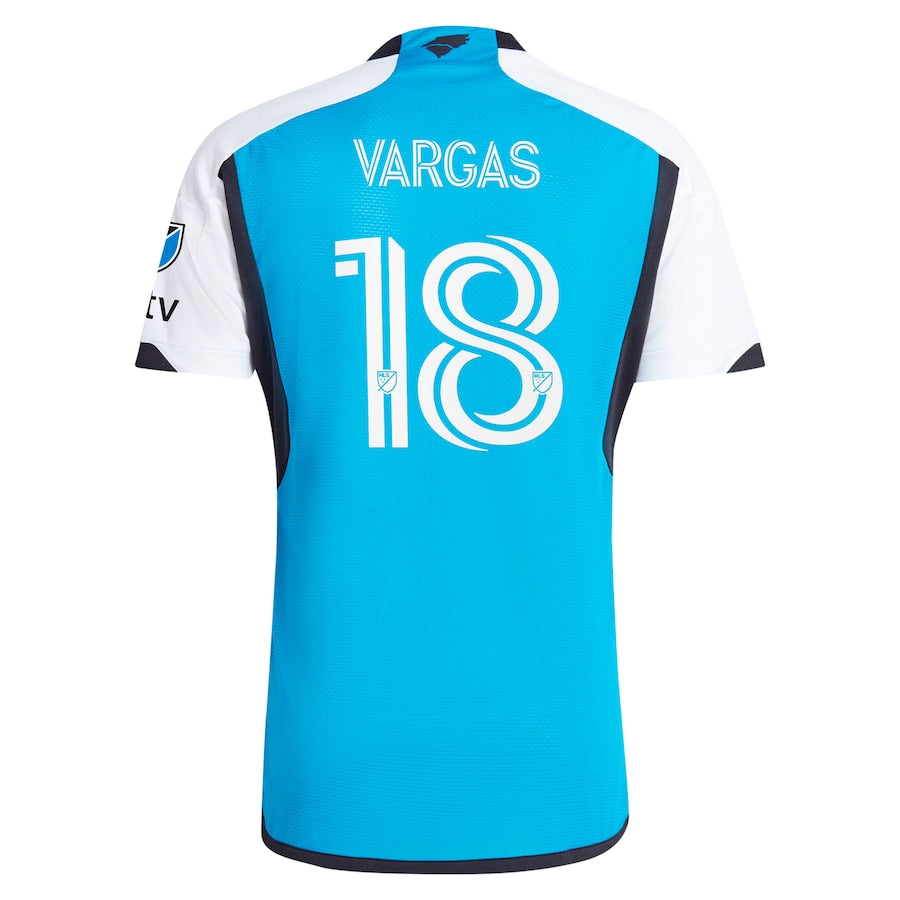 Kerwin Vargas Charlotte FC  2024 The Carolina Kit: Explore Authentic Player Soccer Shirt - Blue