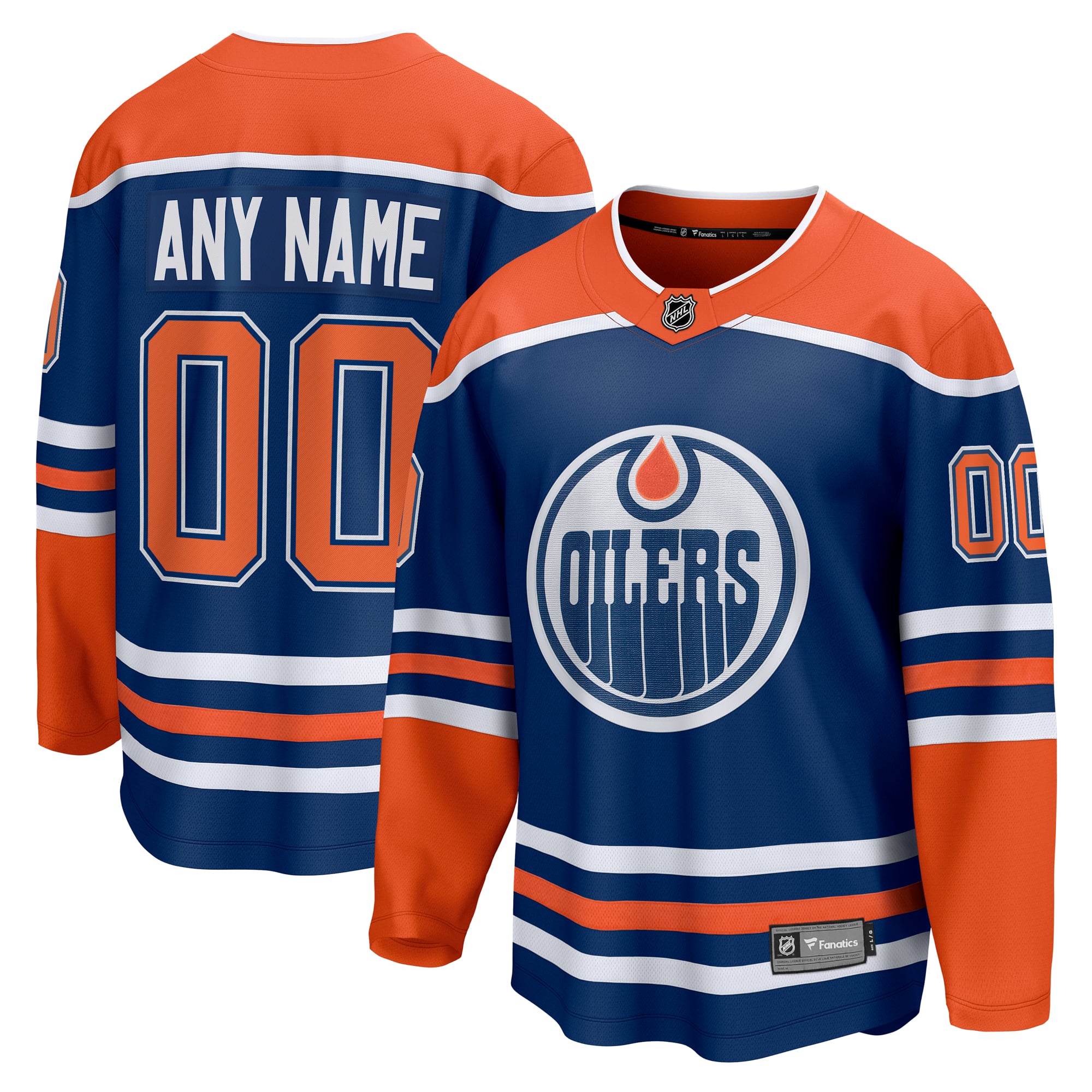 Hygo Shirts Edmonton Oilers Fanatics Home Breakaway Custom Jersey