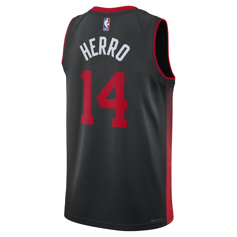 Tyler Herro Miami Heat  Unisex 2023/24 Swingman Shirt - Black - City Edition