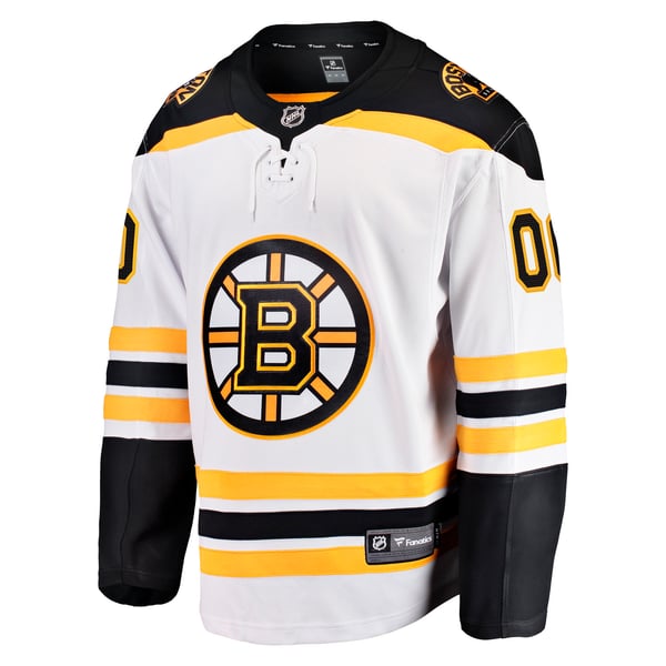 Hygo Shirts Boston Bruins Fanatics Away Breakaway Custom Jersey