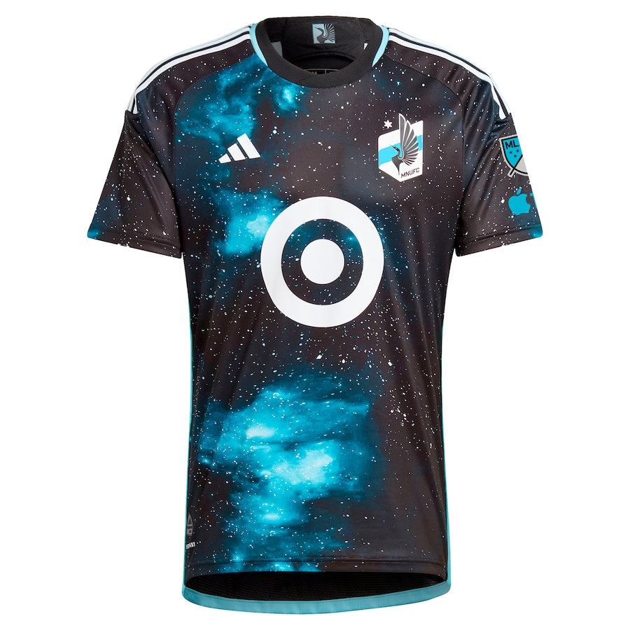 Michael Boxall Minnesota United FC  2024 Starry Night Authentic Player Soccer Shirt - Black