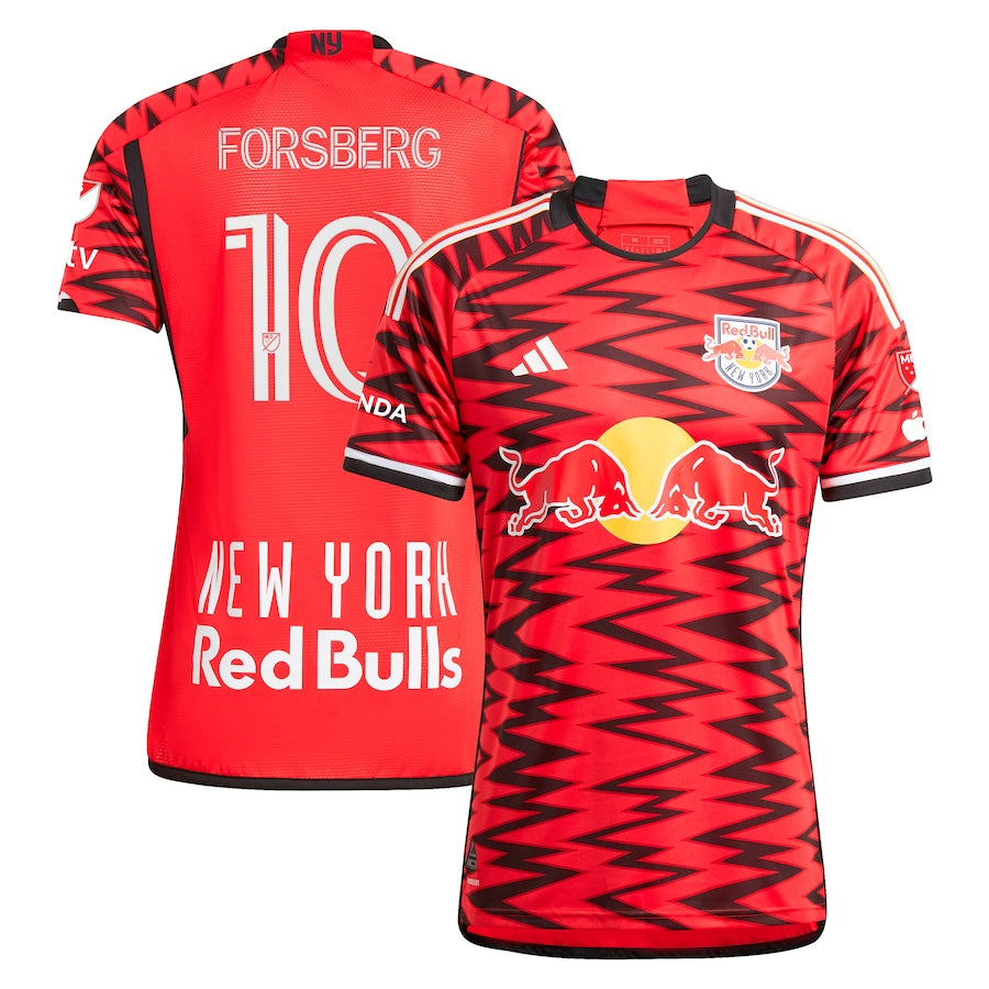 Emil Forsberg New York Red Bulls  2024 Legacy Authentic Player Soccer Shirt – Red