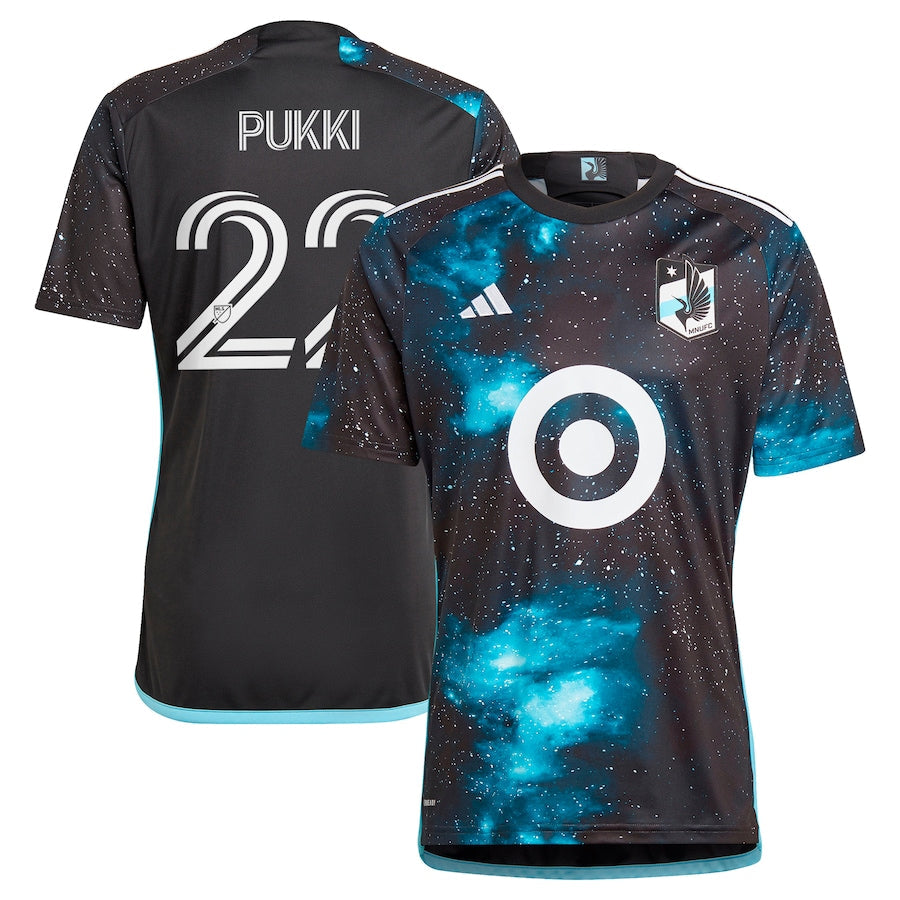 Teemu Pukki Minnesota United FC  2024 Starry Night Player Soccer Shirt - Black
