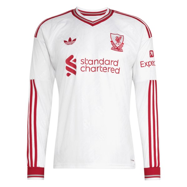 Dominik Szoboszlai Liverpool adidas 2026/27 Away Replica Long Sleeve Jersey - White
