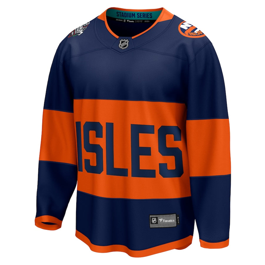 New York Islanders Fanatics Branded 2024 NHL Stadium Series Breakaway Shirt – Navy