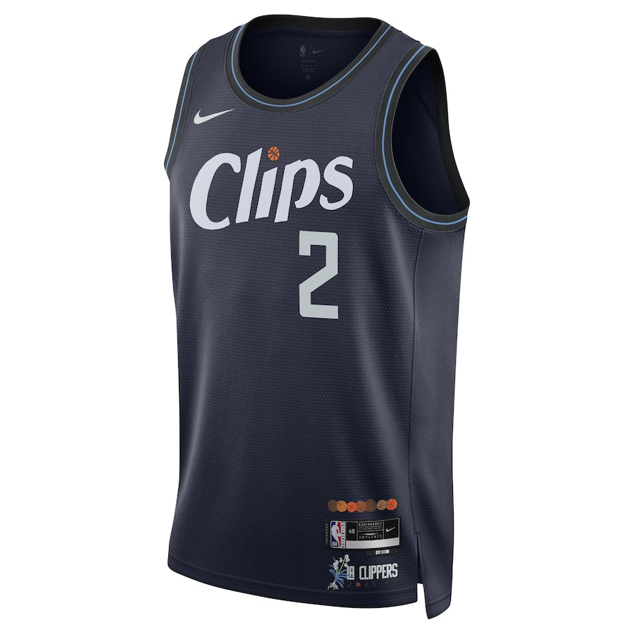 Kawhi Leonard LA Clippers  Unisex 2023/24 Swingman Shirt - Navy - City Edition