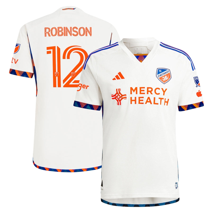 Miles Robinson FC Cincinnati  2024 The Canvas Kit Authentic Player Soccer Shirt - White