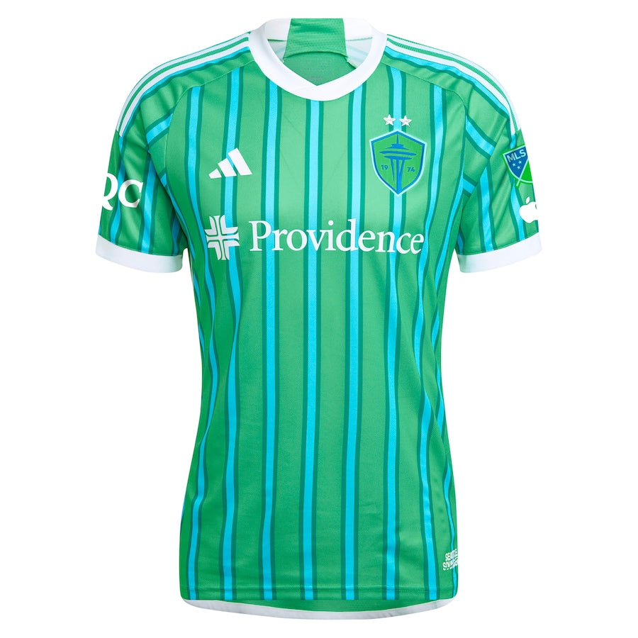 Raul Ruidiaz Seattle Sounders FC  2024 The Anniversary Kit Authentic Player Soccer Shirt – Green