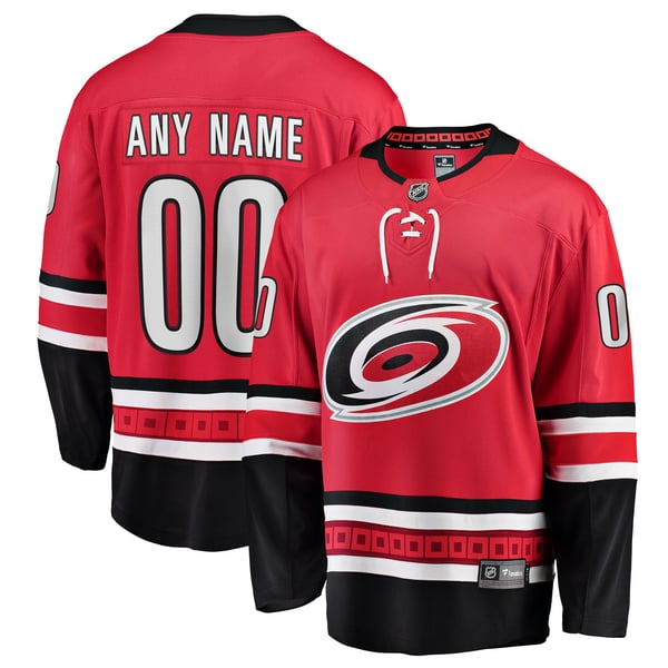 Hygo Shirts Carolina Hurricanes Fanatics Alternate Breakaway Custom Jersey