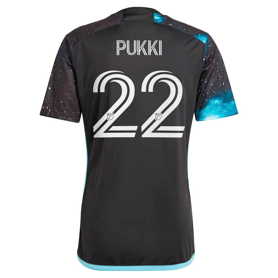 Teemu Pukki Minnesota United FC  2024 Starry Night Player Soccer Shirt - Black