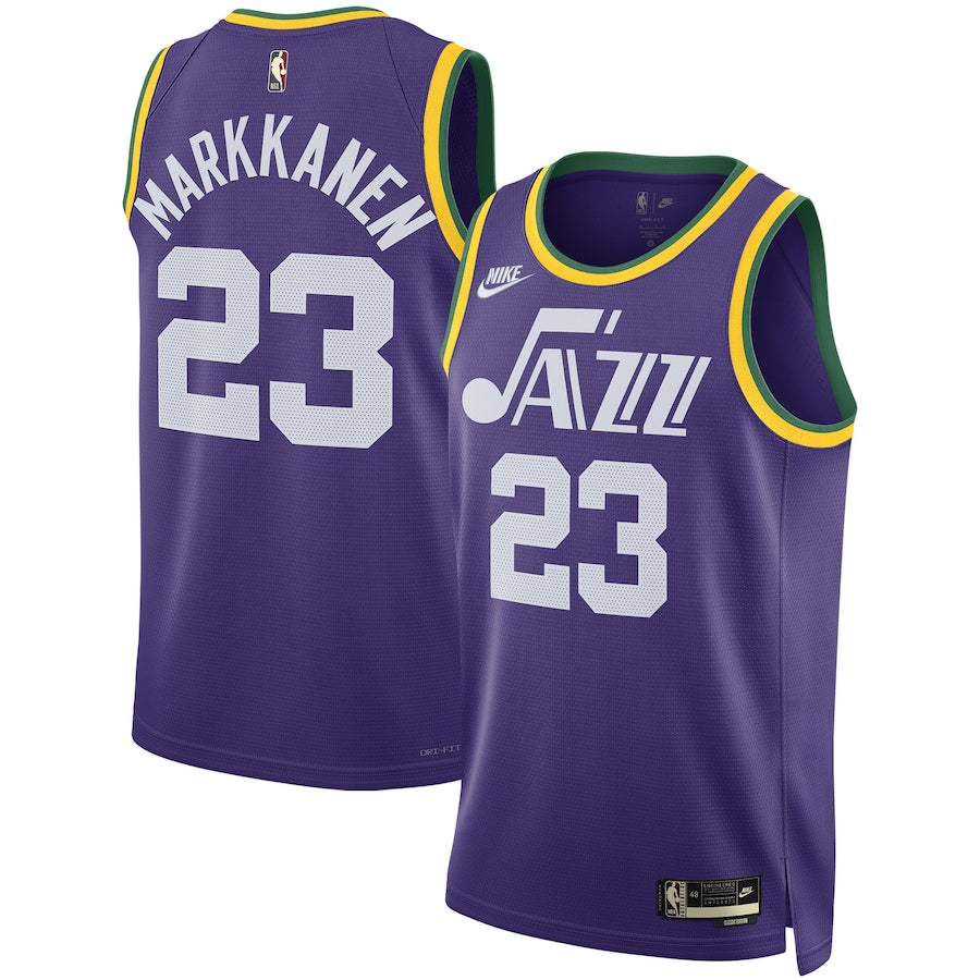 Lauri Markkanen Utah Jazz  Unisex 2023/24 Swingman  Shirt - Classic Edition - Purple