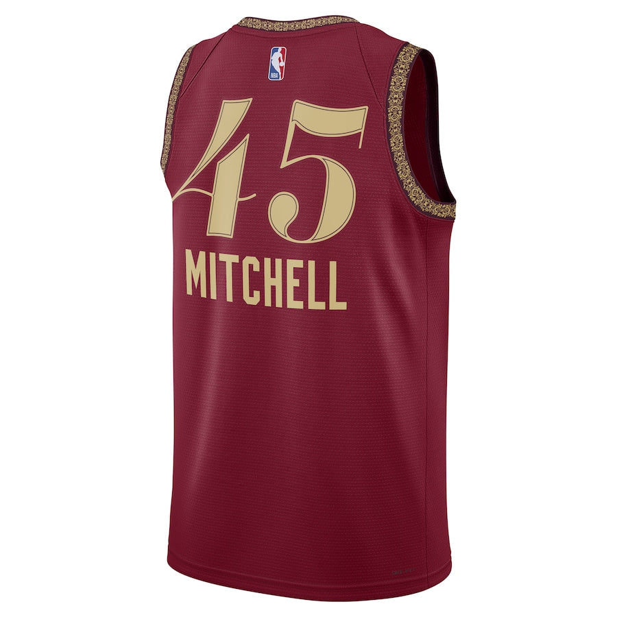 Donovan Mitchell Cleveland Cavaliers  Unisex 2023/24 Swingman Shirt - Wine - City Edition