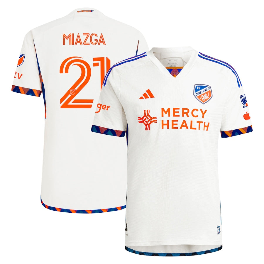 Matt Miazga FC Cincinnati  2024 The Canvas Kit Authentic Player Soccer Shirt - White