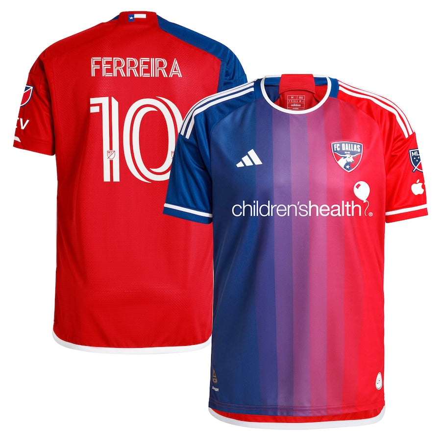 Jesus Ferreira FC Dallas  2024 After Burner Authentic Player Soccer Shirt – Navy