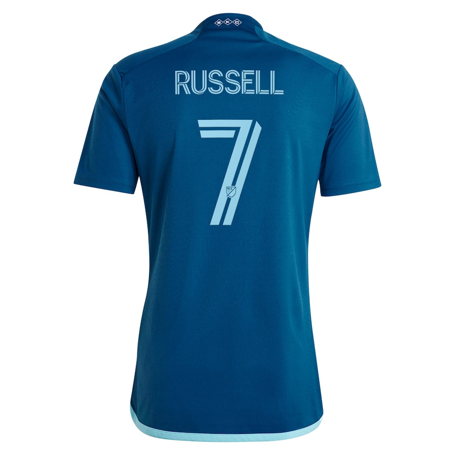 Johnny Russell Sporting Kansas City  2024 Diamonds Our Forever Player Soccer Shirt – Navy