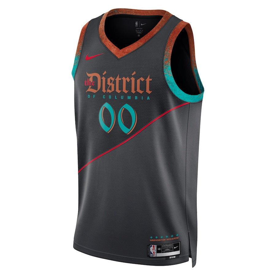 Washington Wizards  Unisex 2023/24 customized Swingman Shirt - Black - City Edition
