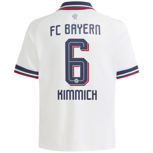 Joshua Kimmich Bayern Munich adidas Youth 2026/27 Away Replica Jersey - White