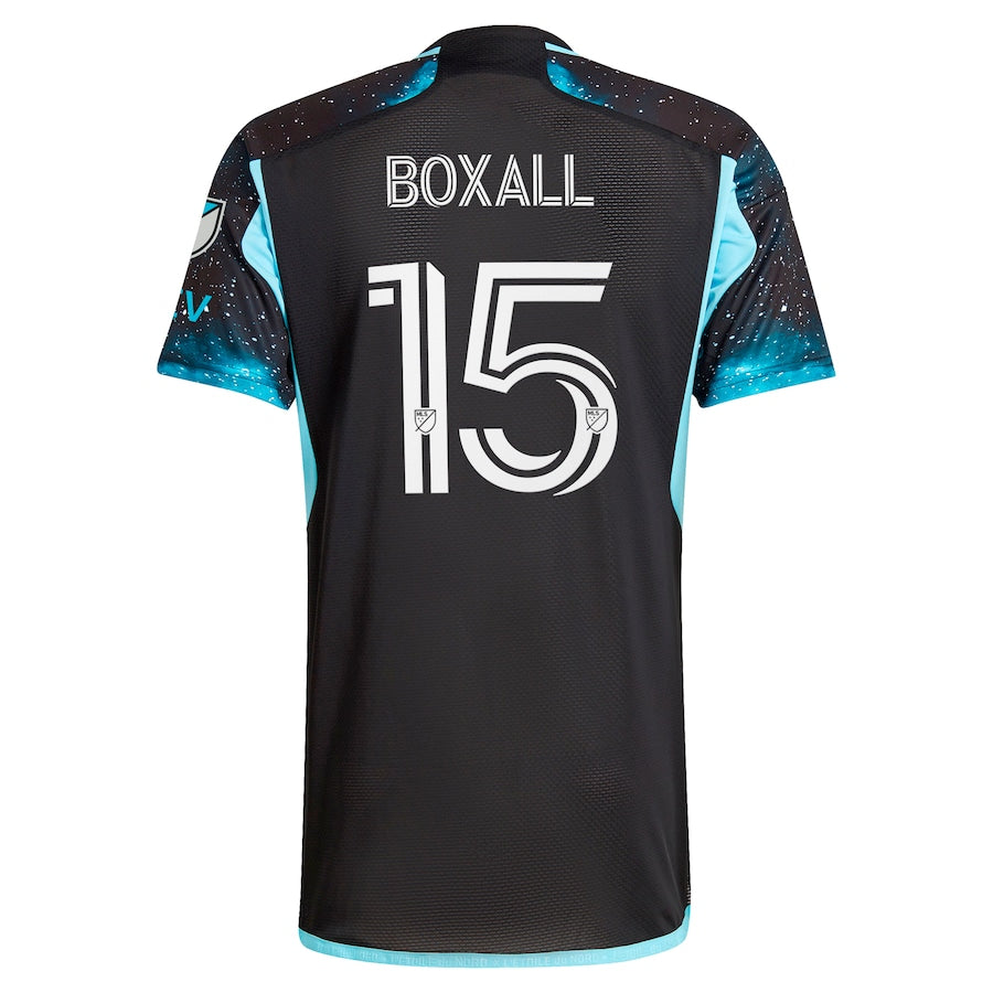 Michael Boxall Minnesota United FC  2024 Starry Night Authentic Player Soccer Shirt - Black